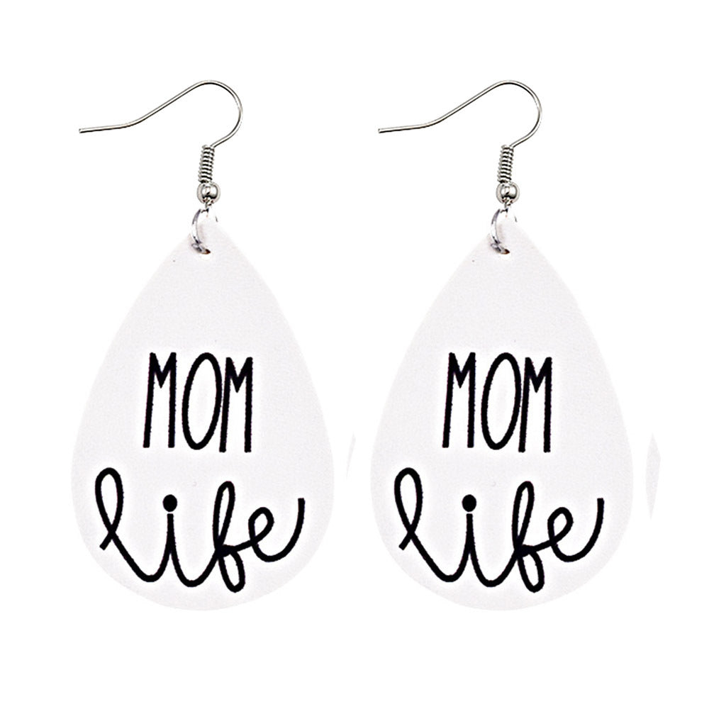 Wholesale Mother's Day Leather Earrings